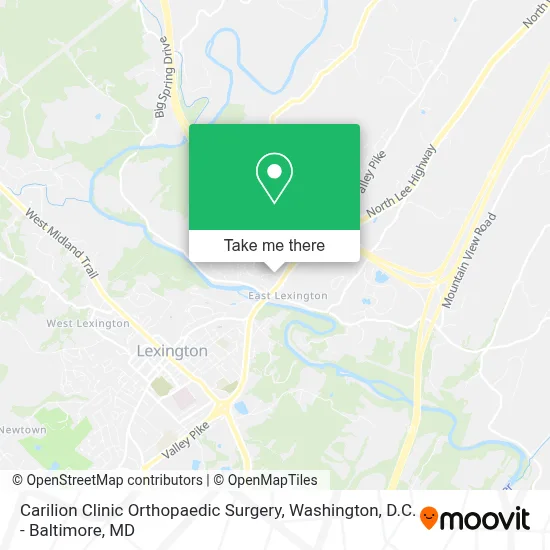 Carilion Clinic Orthopaedic Surgery map