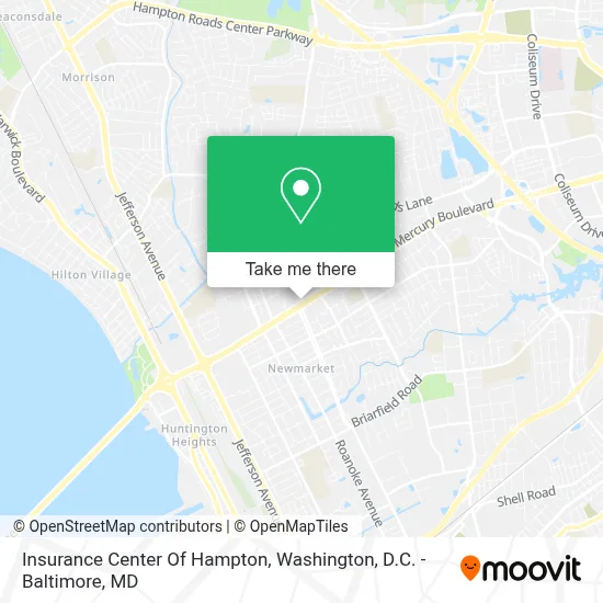 Insurance Center Of Hampton map