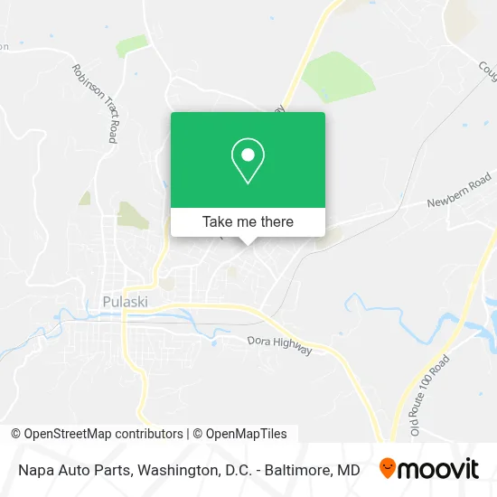 Napa Auto Parts map