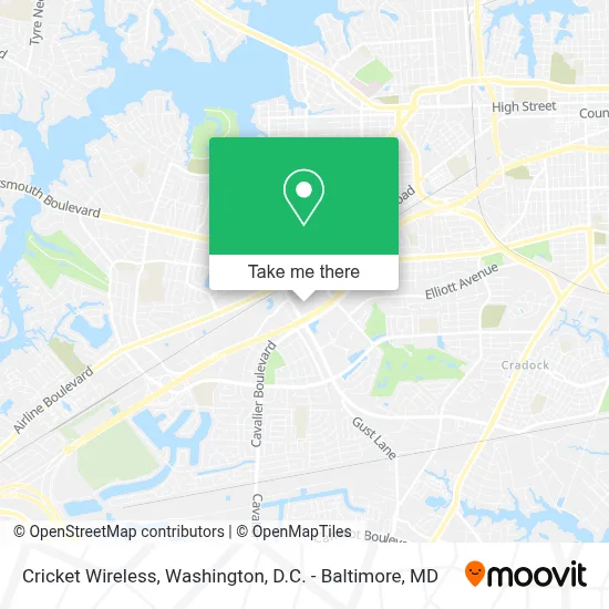 Cricket Wireless map