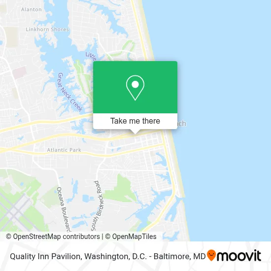 Quality Inn Pavilion map