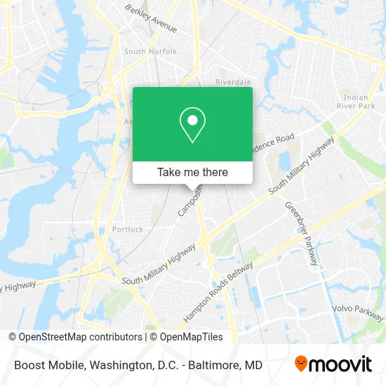Boost Mobile map