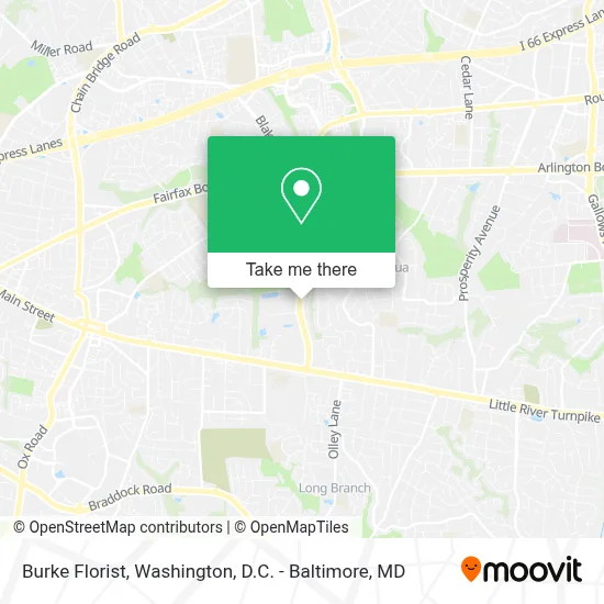Burke Florist map