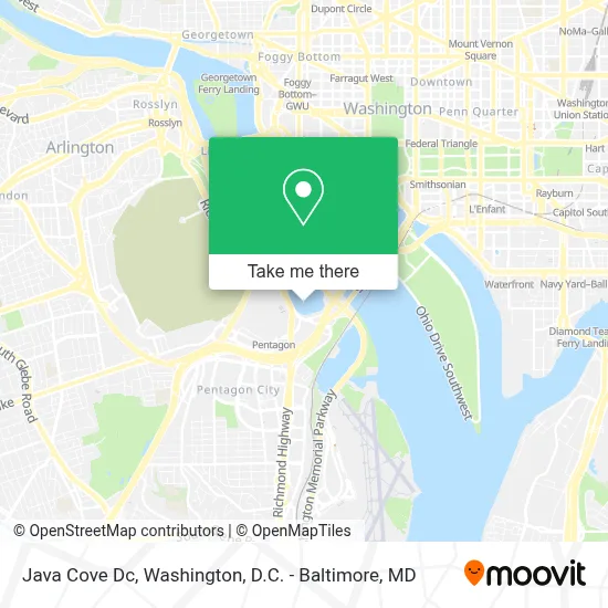 Java Cove Dc map