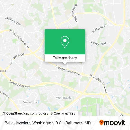 Bella Jewelers map