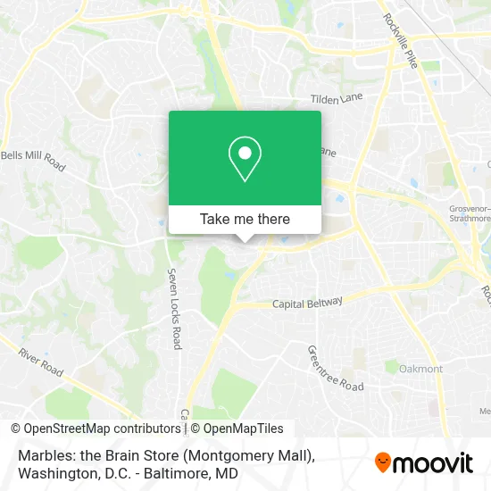 Marbles: the Brain Store (Montgomery Mall) map