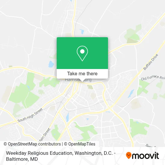 Weekday Religious Education map