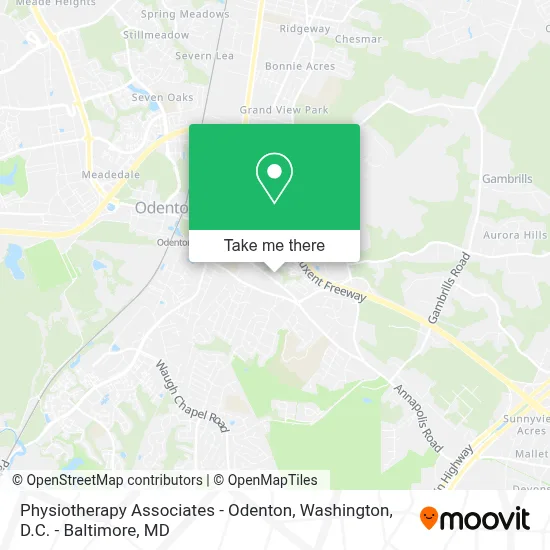 Physiotherapy Associates - Odenton map