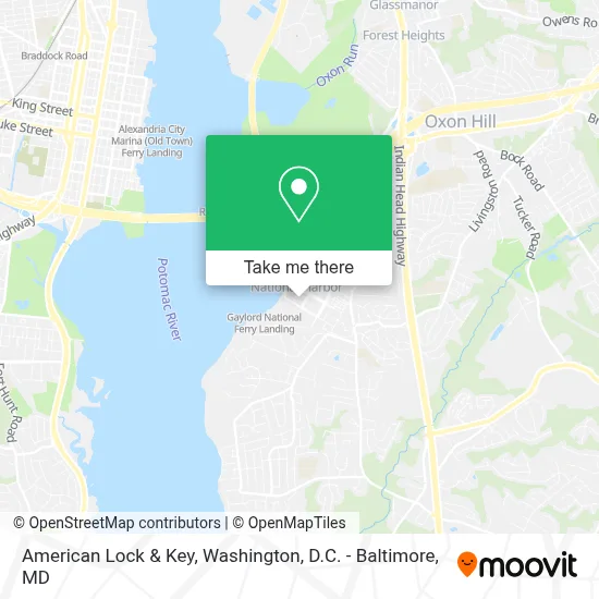 American Lock & Key map