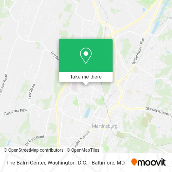 The Balm Center map