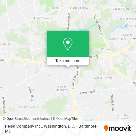 Pelsa Company Inc. map