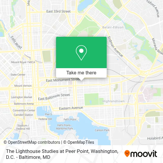 The Lighthouse Studies at Peer Point map