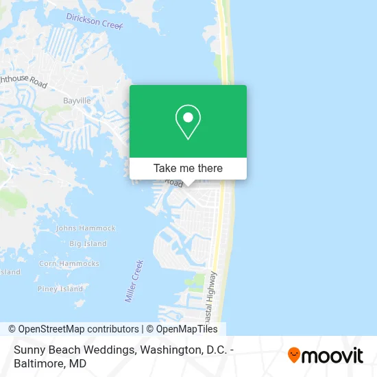 Sunny Beach Weddings map
