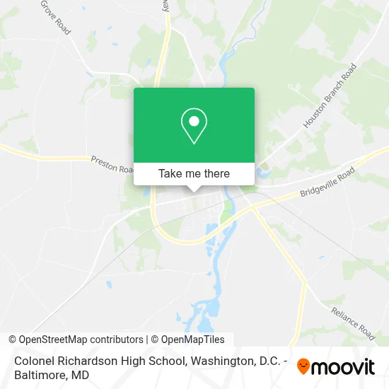 Colonel Richardson High School map