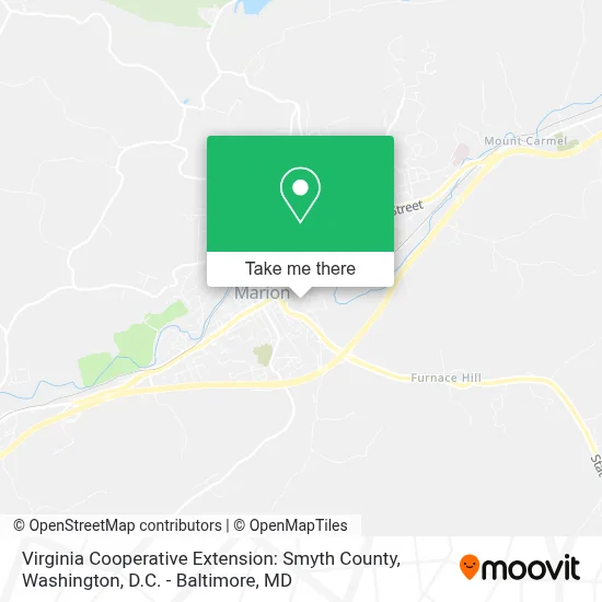 Virginia Cooperative Extension:  Smyth County map