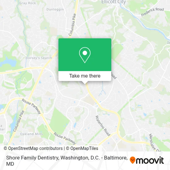 Shore Family Dentistry map