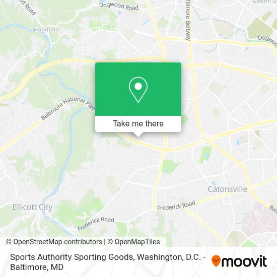 Sports Authority Sporting Goods map