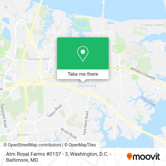 Atm Royal Farms #0157 - 3 map