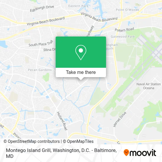 Montego Island Grill map