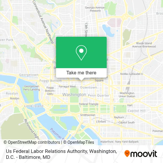 Us Federal Labor Relations Authority map