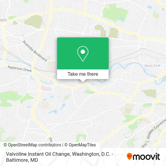 Valvoline Instant Oil Change map