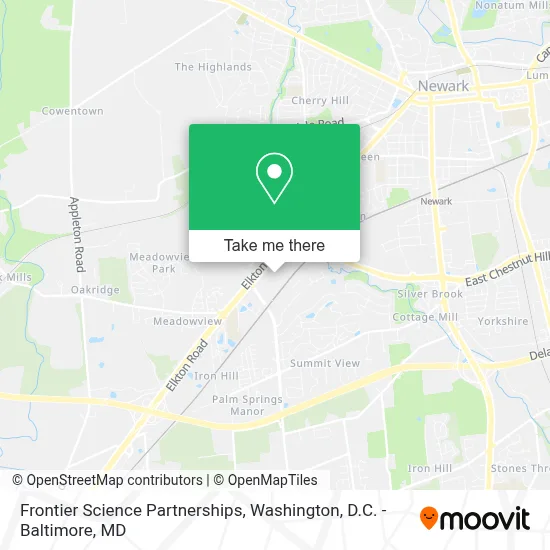 Frontier Science Partnerships map