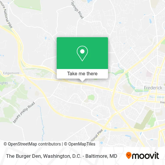 The Burger Den map