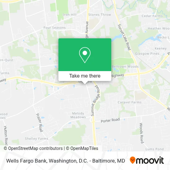 Wells Fargo Bank map