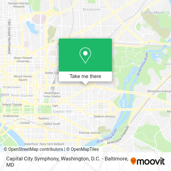 Capital City Symphony map