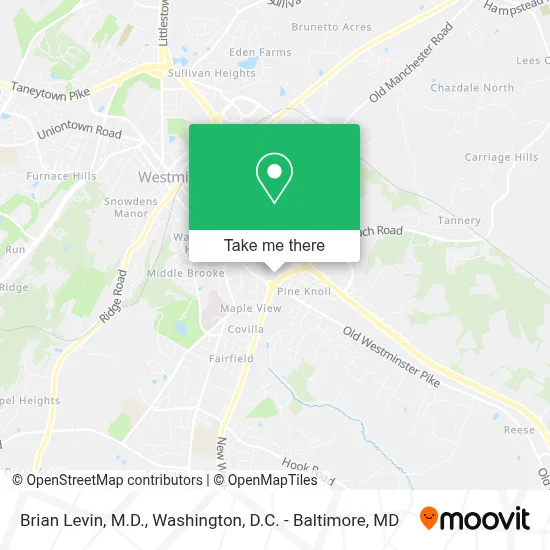 Brian Levin, M.D. map