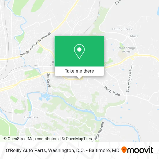 O'Reilly Auto Parts map