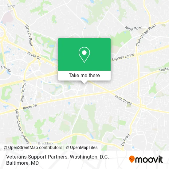 Veterans Support Partners map