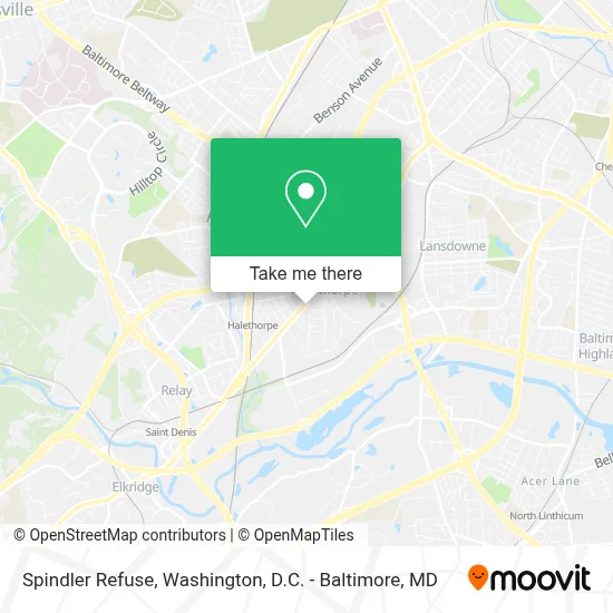 Spindler Refuse map