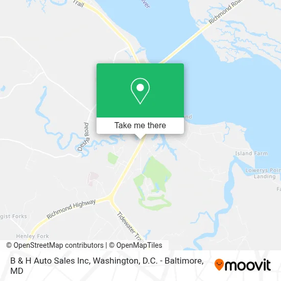 B & H Auto Sales Inc map