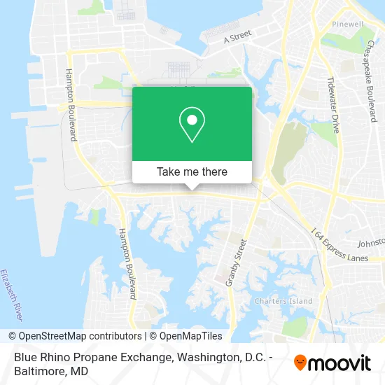 Blue Rhino Propane Exchange map