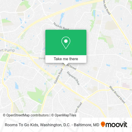 Rooms To Go Kids map