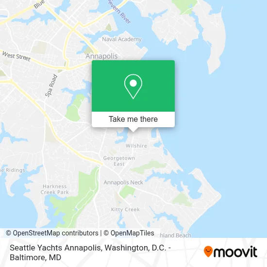 Seattle Yachts Annapolis map