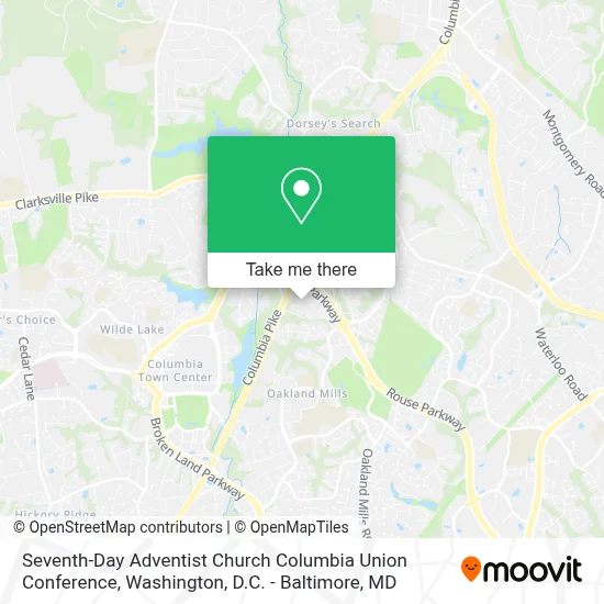 Seventh-Day Adventist Church Columbia Union Conference map