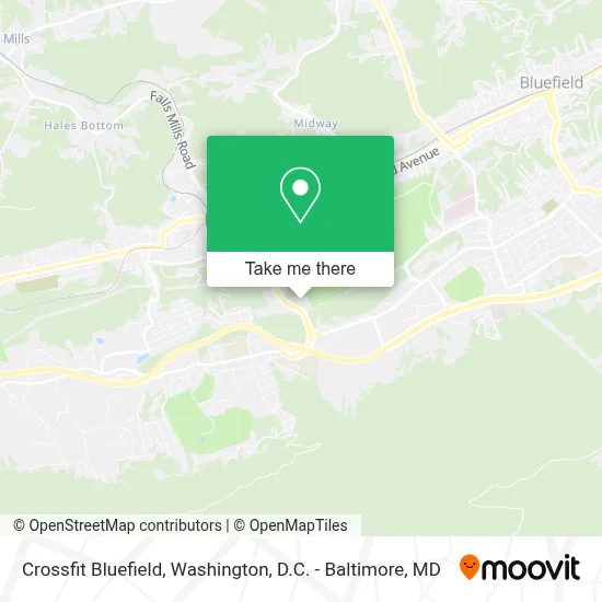 Crossfit Bluefield map