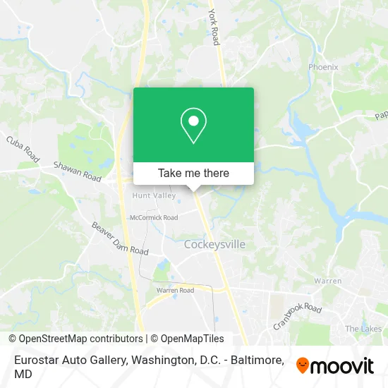 Eurostar Auto Gallery map
