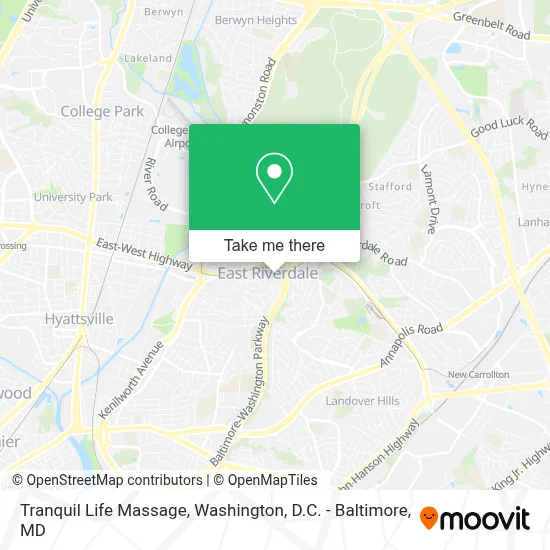 Tranquil Life Massage map