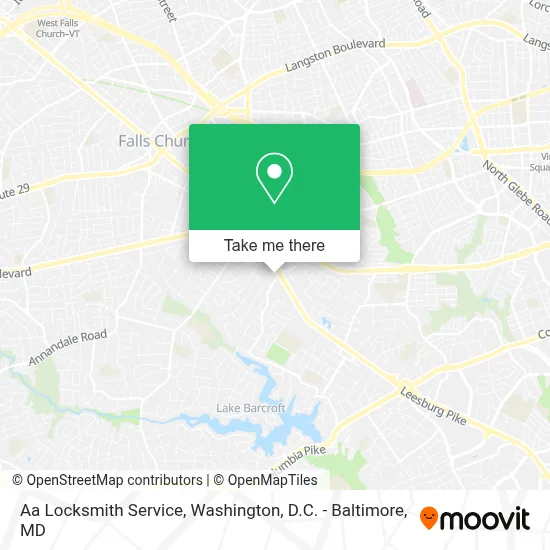Aa Locksmith Service map