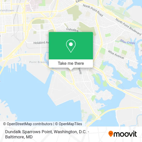 Dundalk Sparrows Point map