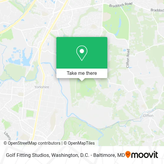 Golf Fitting Studios map