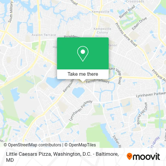 Little Caesars Pizza map