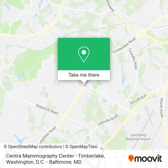 Centra Mammography Center - Timberlake map