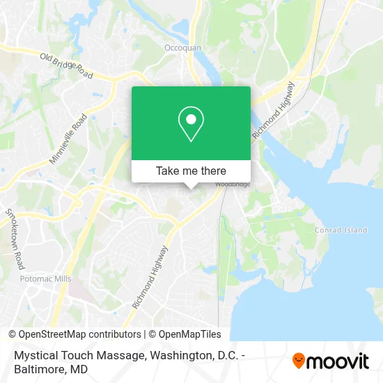 Mystical Touch Massage map