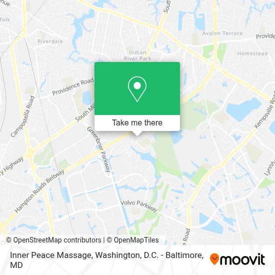 Inner Peace Massage map