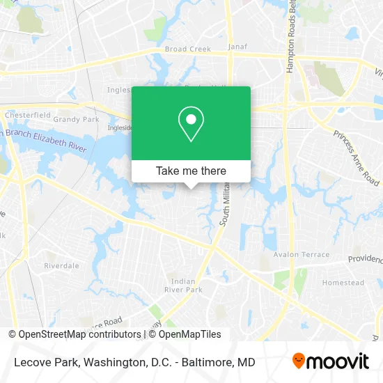 Lecove Park map