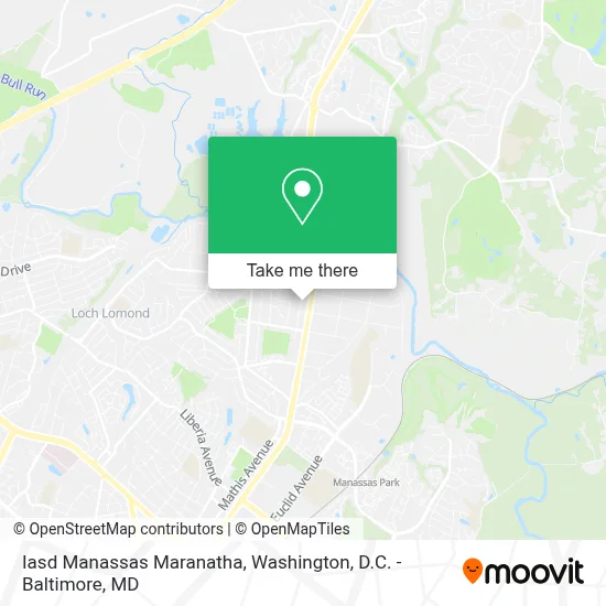 Iasd Manassas Maranatha map